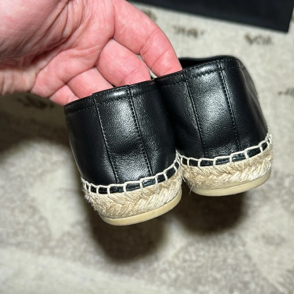 YSL Logo Espadrille Flat